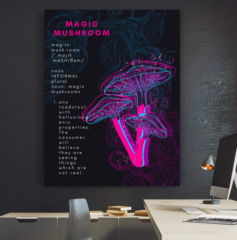 New! Magic Mushroom Custom Canvas