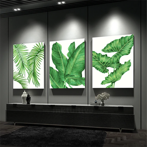 Tropical Botanical Modern Canvas Wall Art